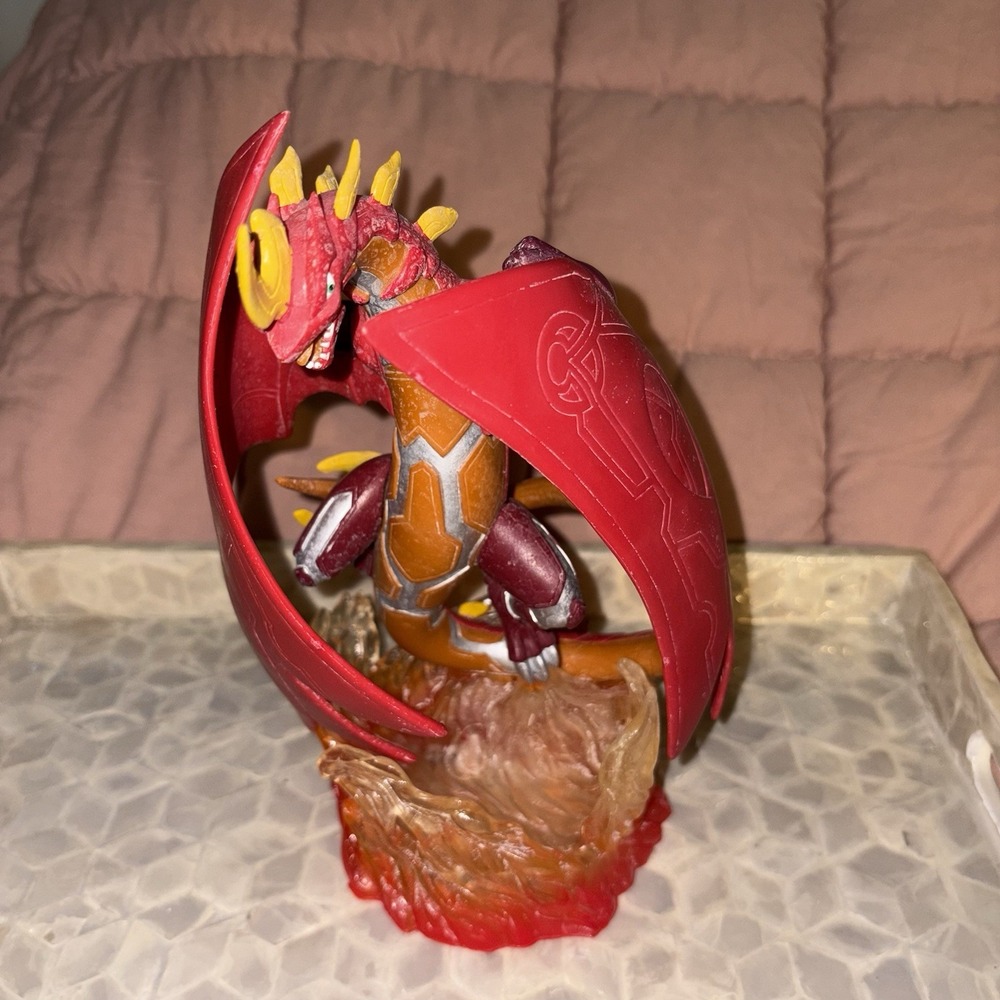Bakugan Dragonoid 9" Action Figure‎ Statue Fire Base Red 2009 Spin Master RARE